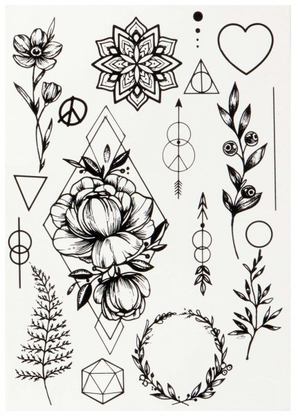 Эскизы маленьких тату для девушек