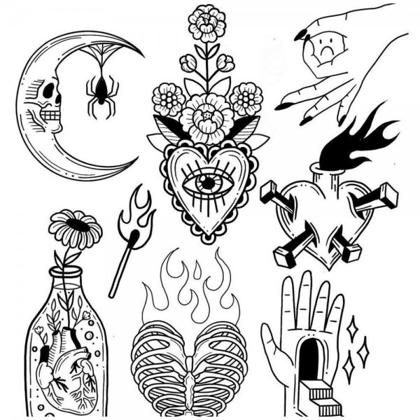 Тату эскизы