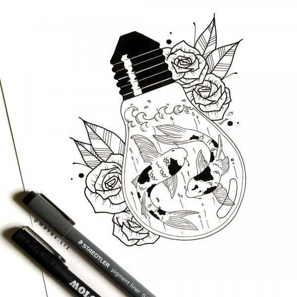 Интересные эскизы тату