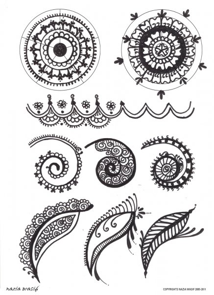 Мехенди эскизы