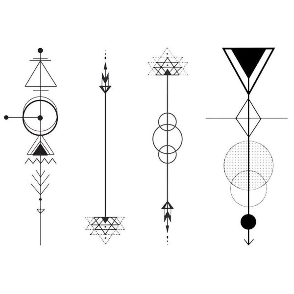 Тату простые линии