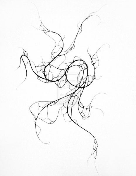 Эскизы тату тонкими линиями