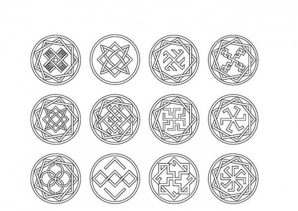 Славянские узоры на металле