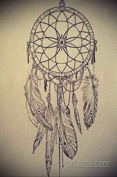 Тату оберег Ловец снов эскиз