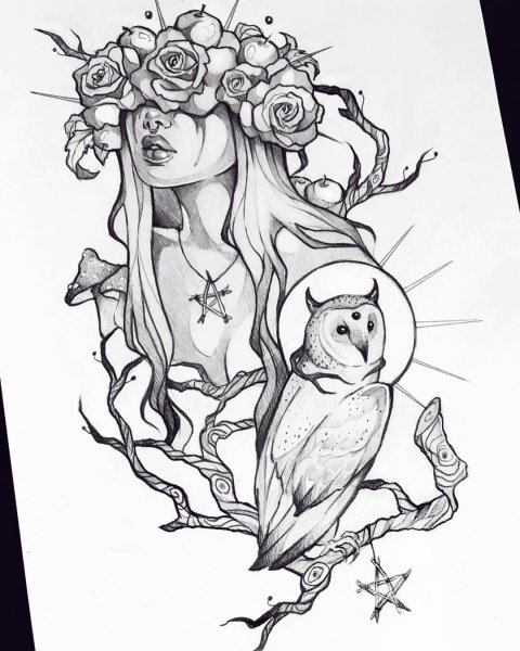 Интересные эскизы тату