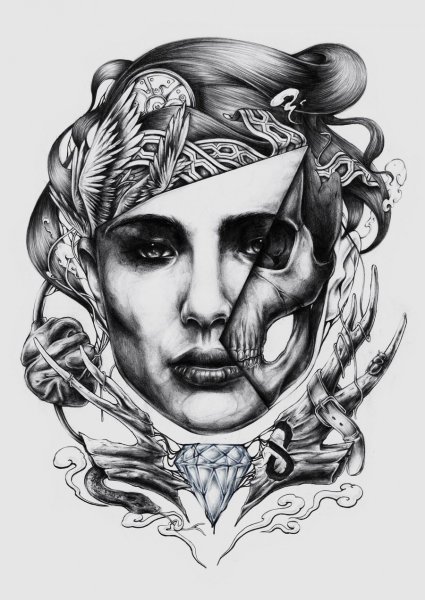 Необычные тату эскизы