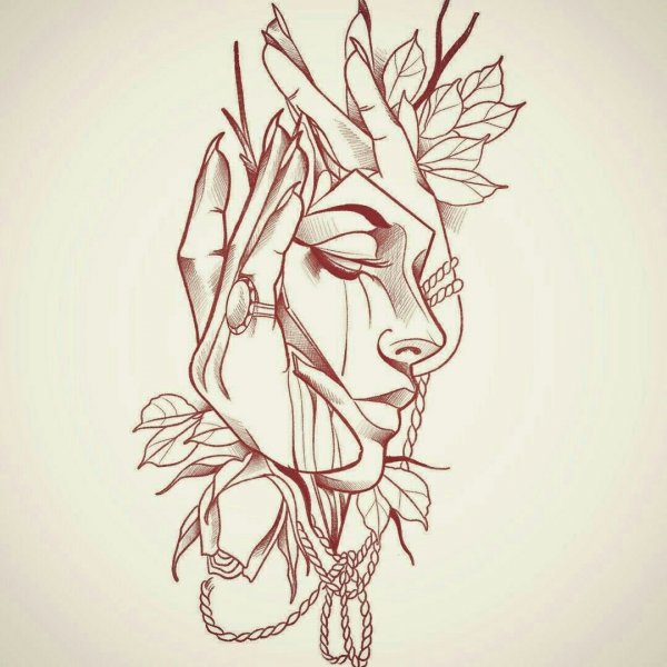 Оригинальные эскизы тату