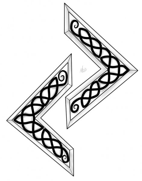 Руна Джера тату