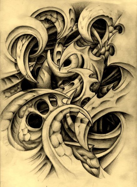 Эскизы тату объемные