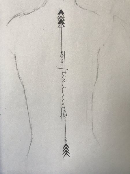 Тату сороконожка