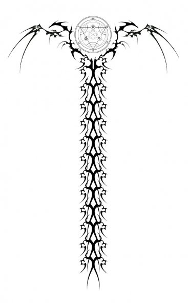 Скелет с цветами