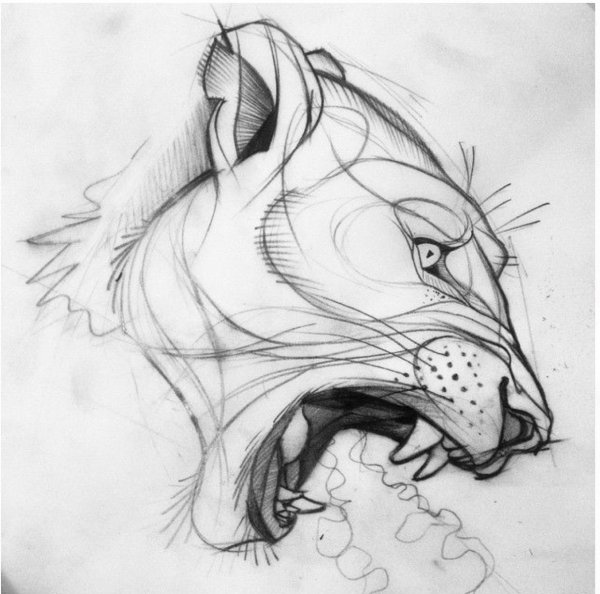 Эскизы тату карандашом