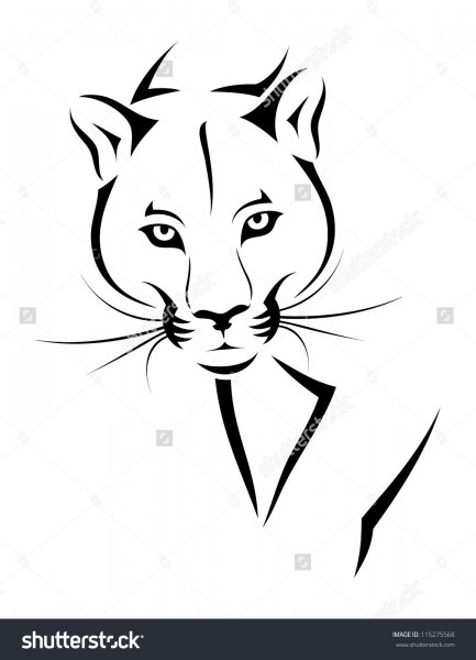 Эскизы тату пантера для девушек