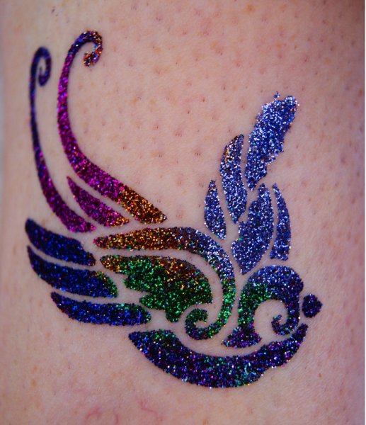 Глиттер тату