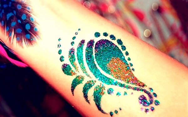 Глиттер тату