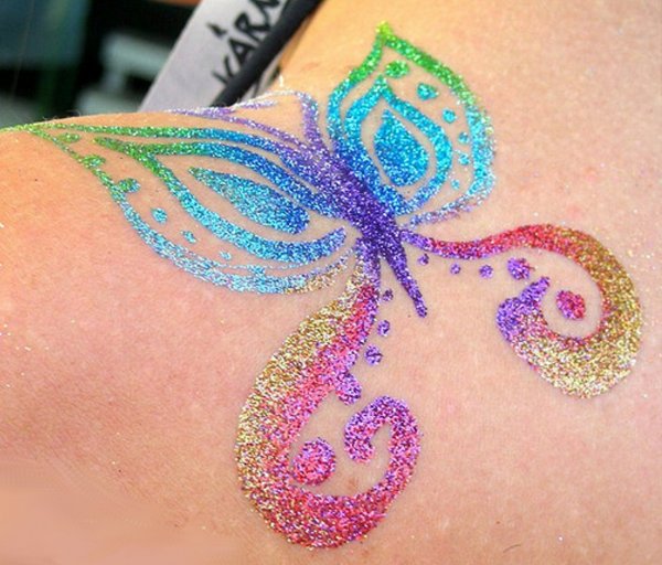 Глиттер тату