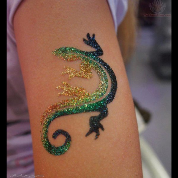 Глиттер тату