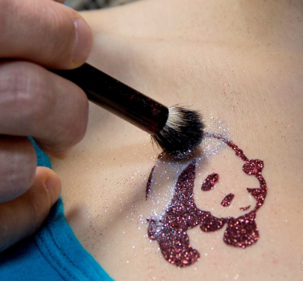 Глиттер тату