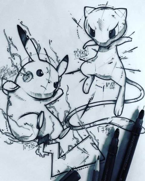 Покемон эскиз