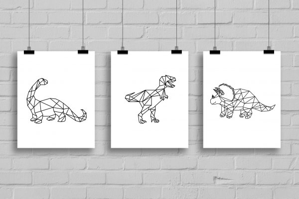 Тату Динозаврик эскиз