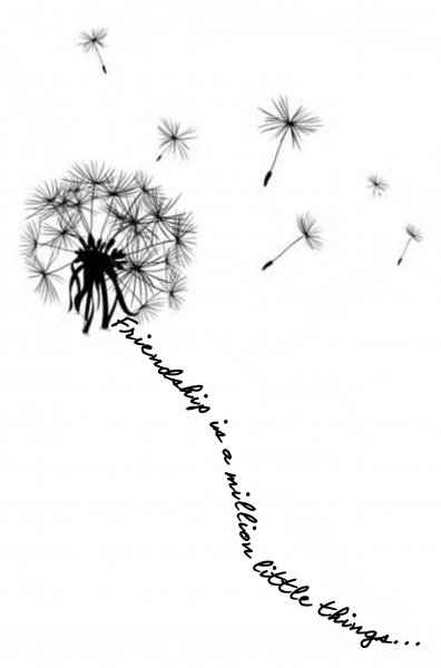 Татуировка одуванчик эскиз