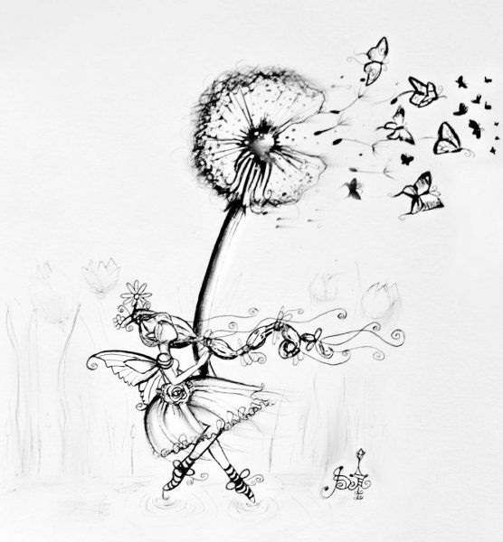 Одуванчик эскиз