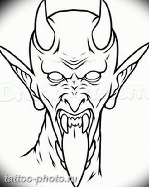 Демон карандашом