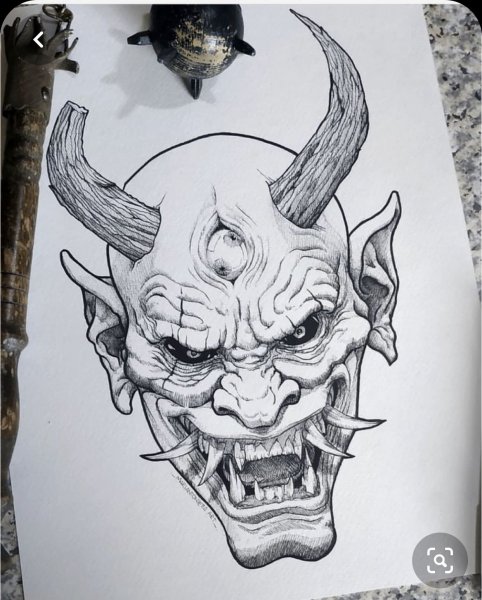 Дьявол эскиз