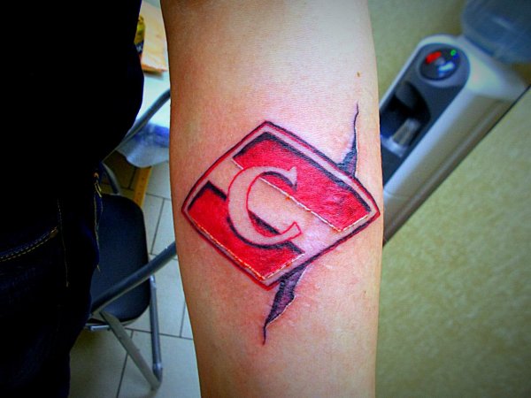Эмблема Спартак Москва тату