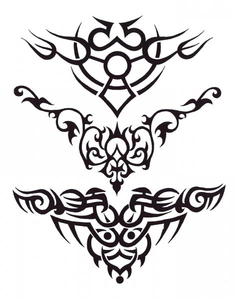 Кельтские узоры тату для девушек