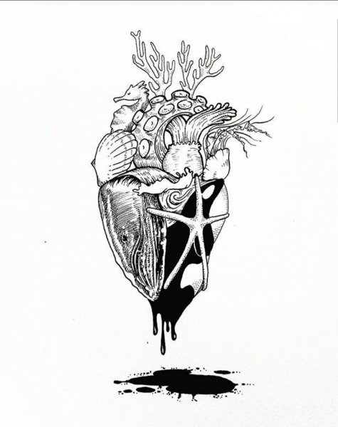 Эскизы тату в графическом стиле