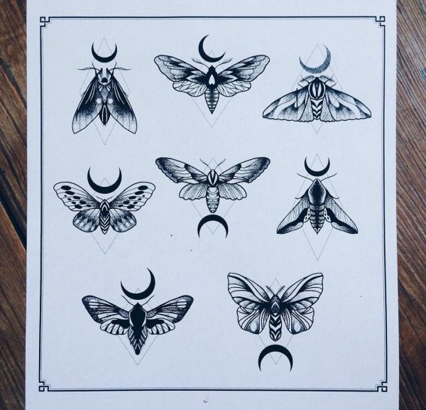 Тату насекомые эскизы