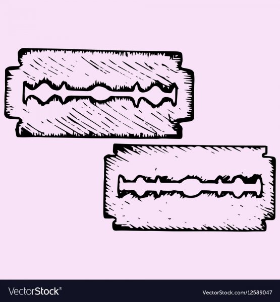 Нарисованное лезвие бритвы