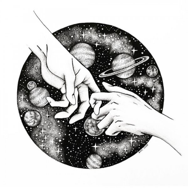 Космос карандашом