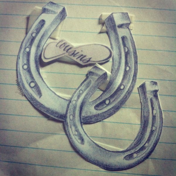 Подкова тату эскизы