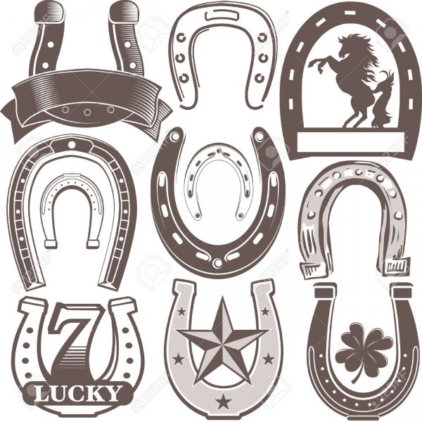 Логотип в виде подковы