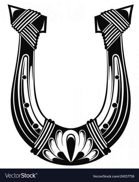 Эскиз подкова Минимализм