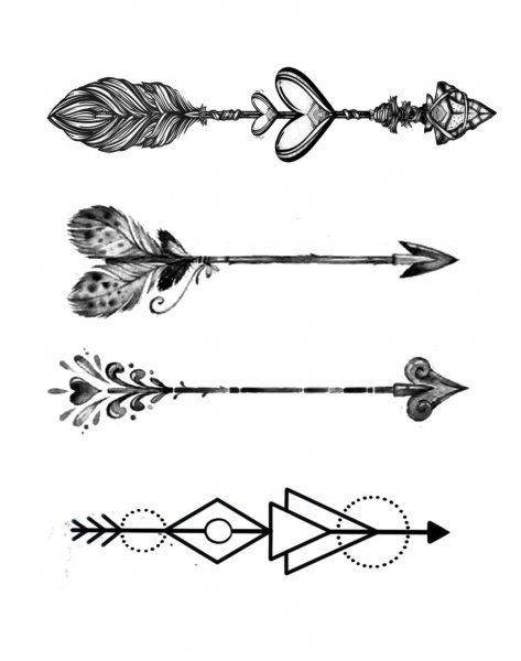 Татуировка стрела эскиз