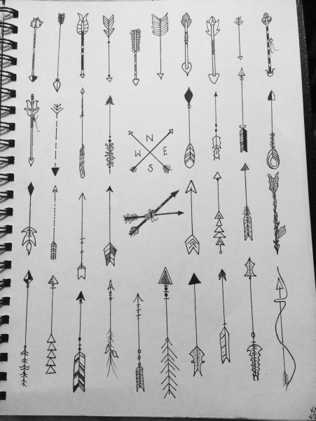 Маленькие тату стрела