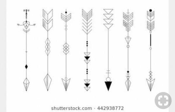 Тату стрела эскиз