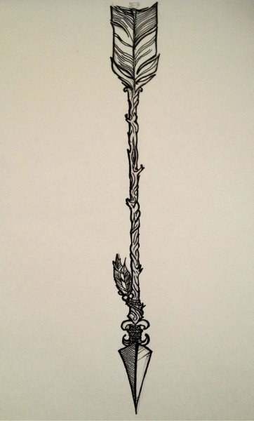 Тату стрела эскиз