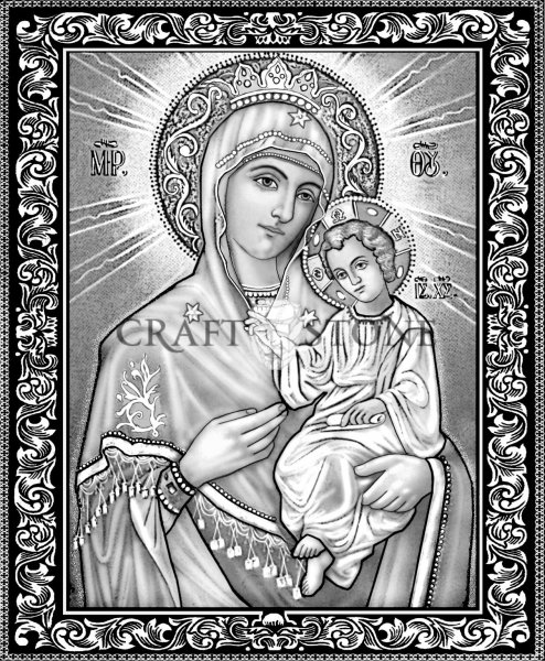 Тату икона Божьей матери