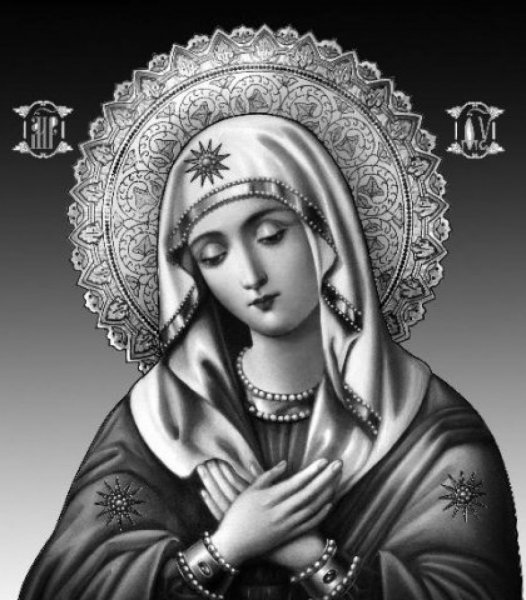 Богородица эскиз