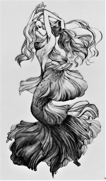 Русалка Графика