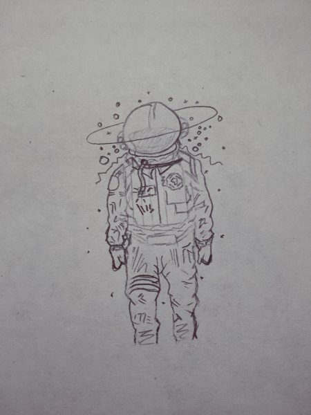 Астронавт эскиз
