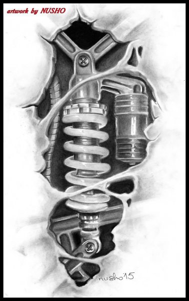 Эскизы татуировок биомеханика