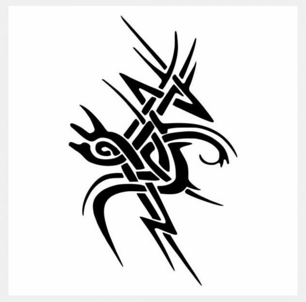 Блэкворк тату эскизы знак Близнецы