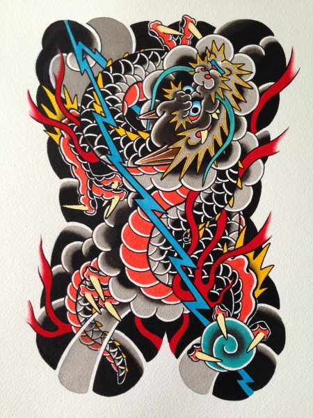 Они демон тату якудза