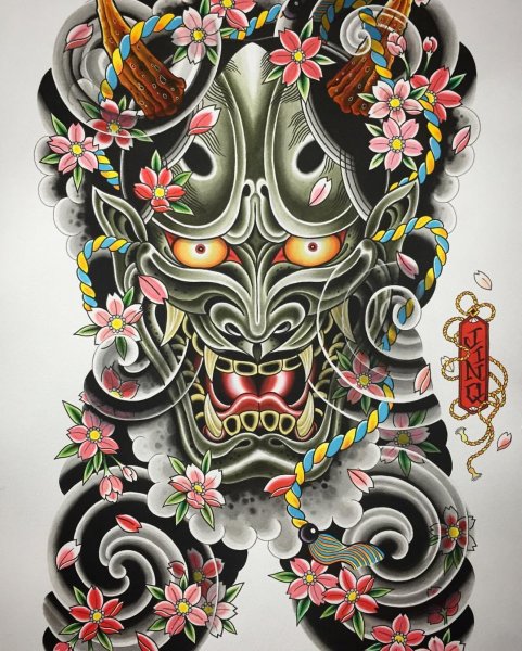 Японский орнамент якудза