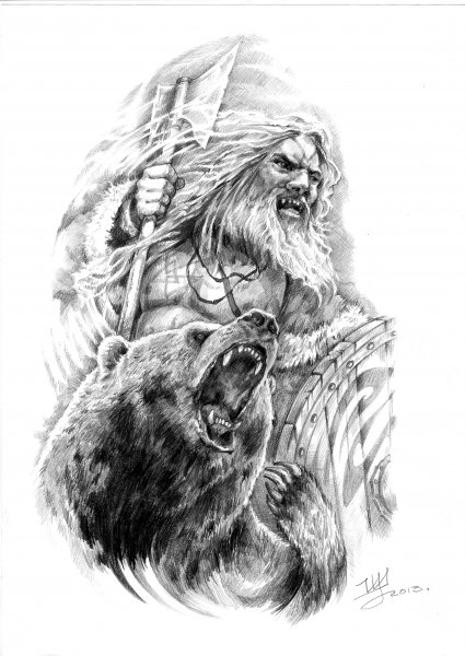 Велес рисунки Славянский Бог